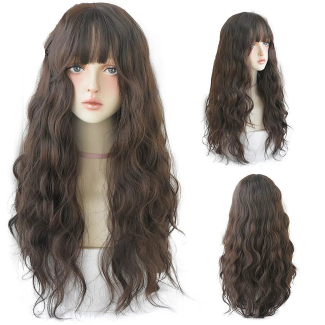 Deep Wave Wig With Bangs