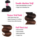Chestnut Brown Ombre Body Wave Bundles
