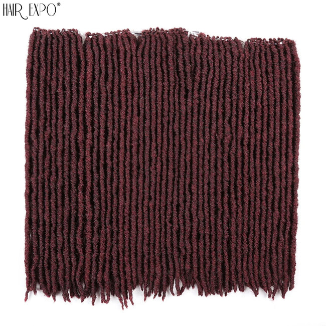 18"Synthetic Faux Locs Crochet Braids Hair Extensions