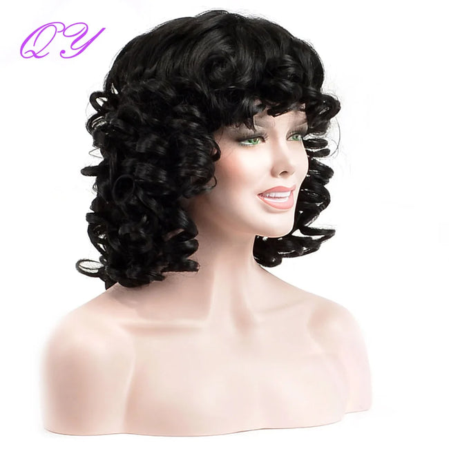 Short African Curly Synthetic Wig
