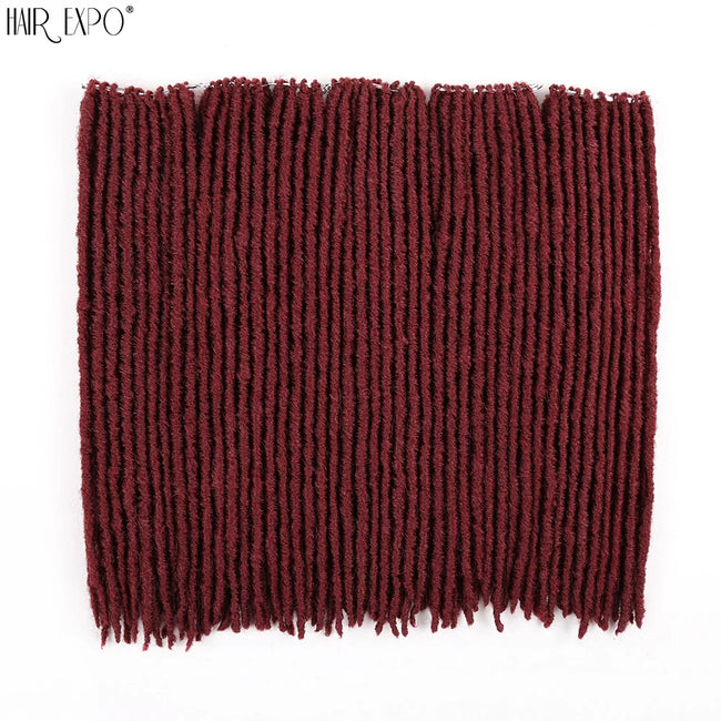 18"Synthetic Faux Locs Crochet Braids Hair Extensions