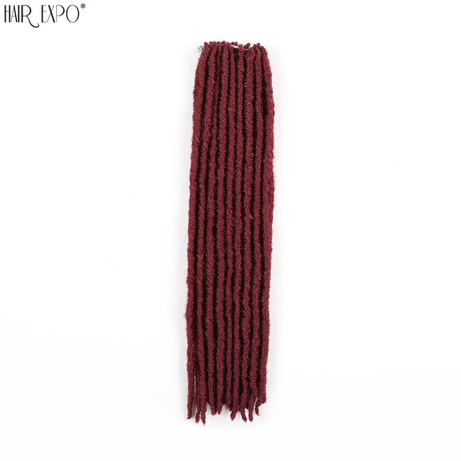 18"Synthetic Faux Locs Crochet Braids Hair Extensions