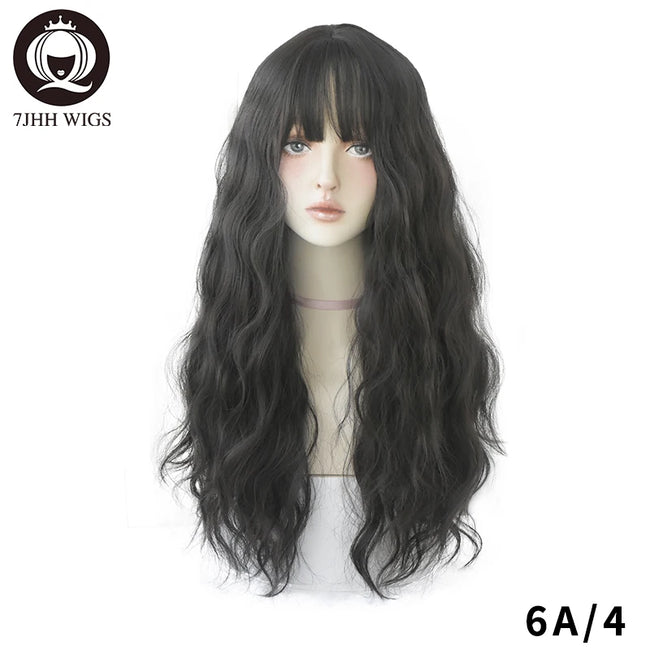 Deep Wave Wig With Bangs