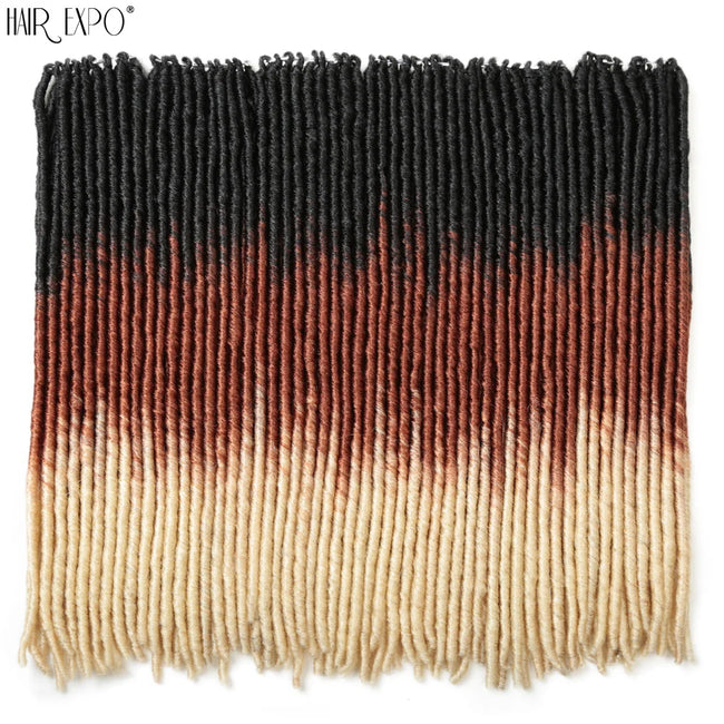 18"Synthetic Faux Locs Crochet Braids Hair Extensions