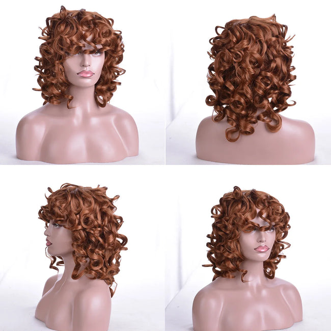 Short African Curly Synthetic Wig