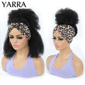 Afro Kinky Curly Human Hair Headband Wig