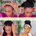 Afro Kinky Curly Human Hair Headband Wig
