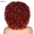 Short Afro Kinky Curly Wig With Bangs