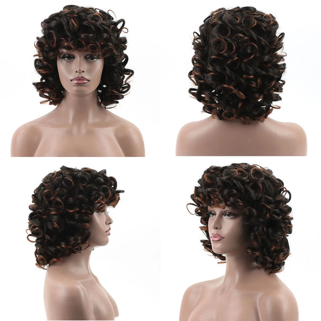 Short African Curly Synthetic Wig