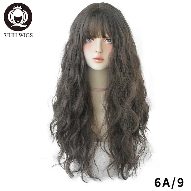 Deep Wave Wig With Bangs