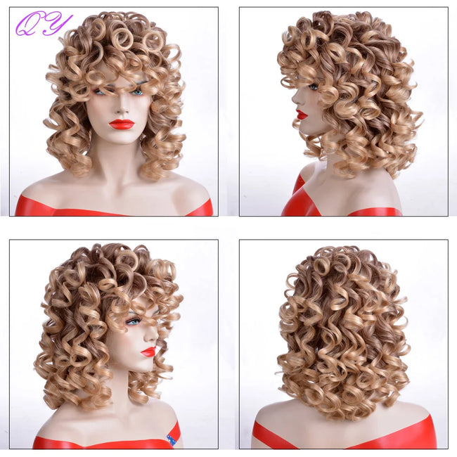 Short African Curly Synthetic Wig