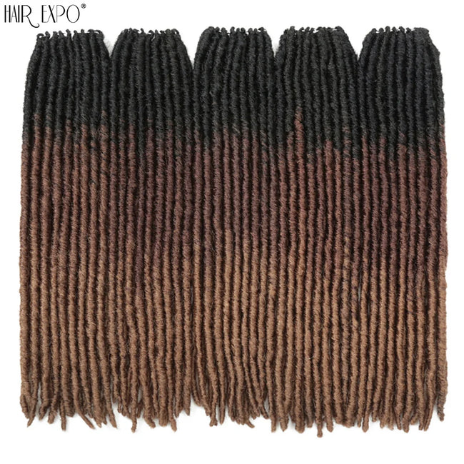 18"Synthetic Faux Locs Crochet Braids Hair Extensions