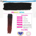 18"Synthetic Faux Locs Crochet Braids Hair Extensions