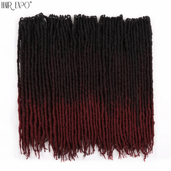 18"Synthetic Faux Locs Crochet Braids Hair Extensions