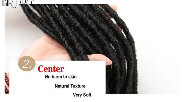 18"Synthetic Faux Locs Crochet Braids Hair Extensions