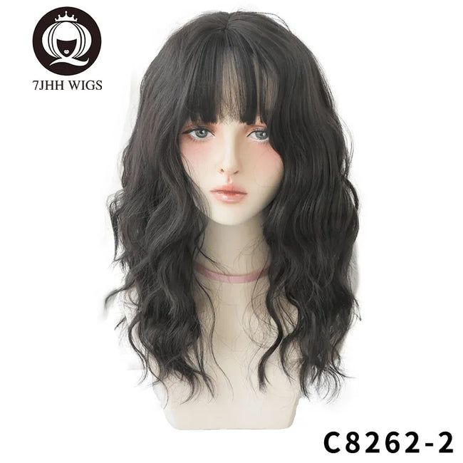 Deep Wave Wig With Bangs