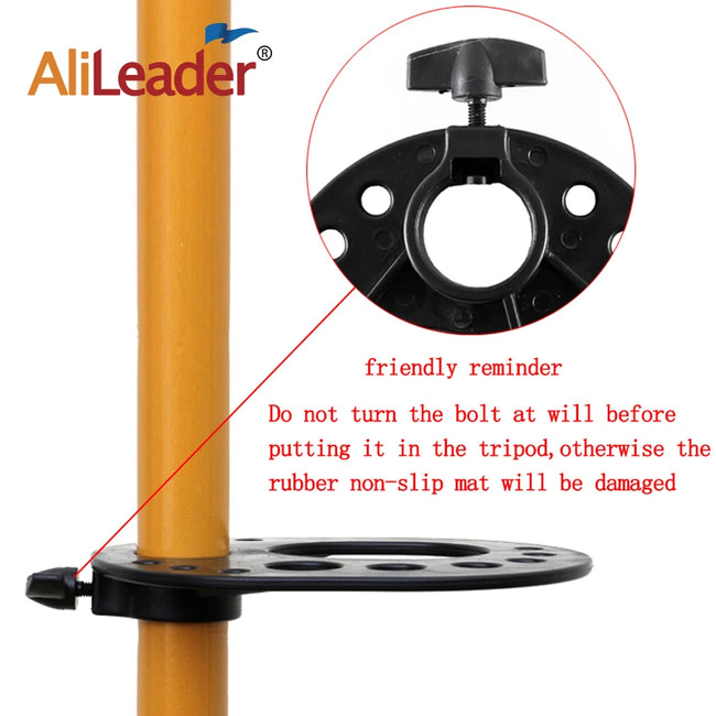 Wig Stand Tray Multifunction Hair Tray For Tripod Wig Stand Easy Usefor Hairdressing Training Making Wigs Tools Black Hair Tray