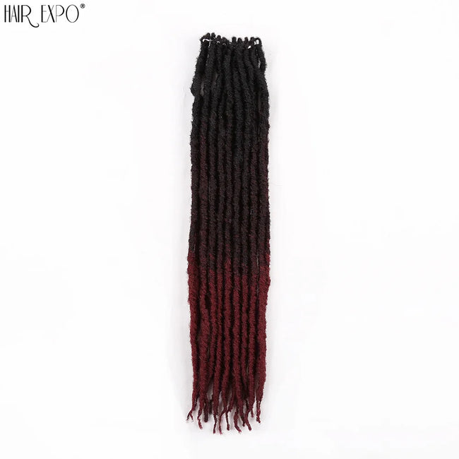 18"Synthetic Faux Locs Crochet Braids Hair Extensions