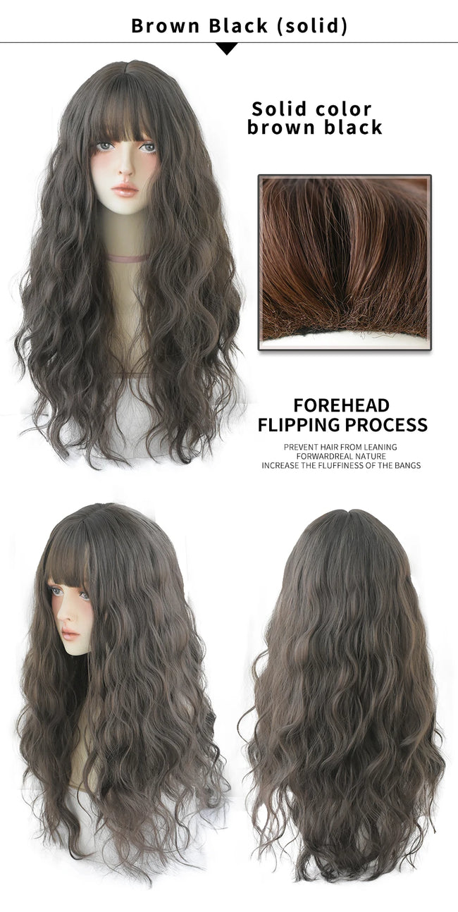 Deep Wave Wig With Bangs