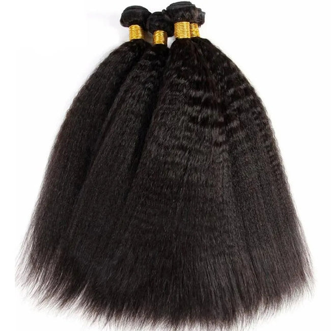 Brazilian Yaki Straight Human Hair Weave Bundles