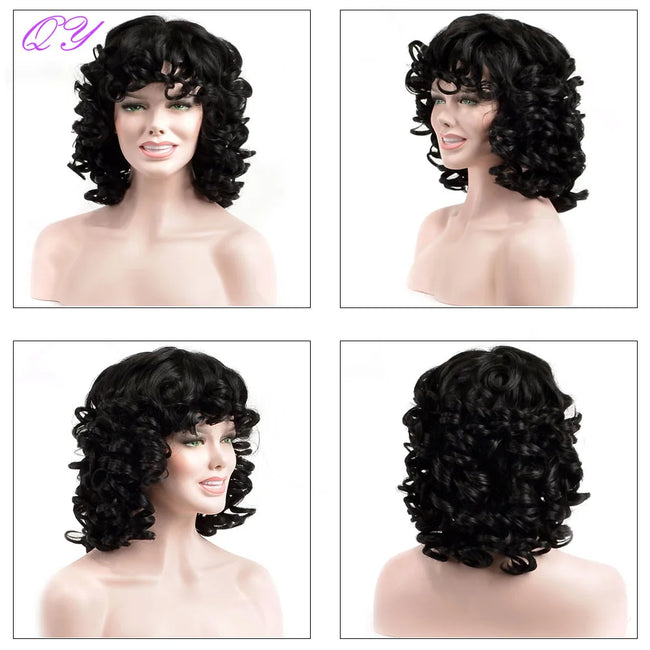 Short African Curly Synthetic Wig