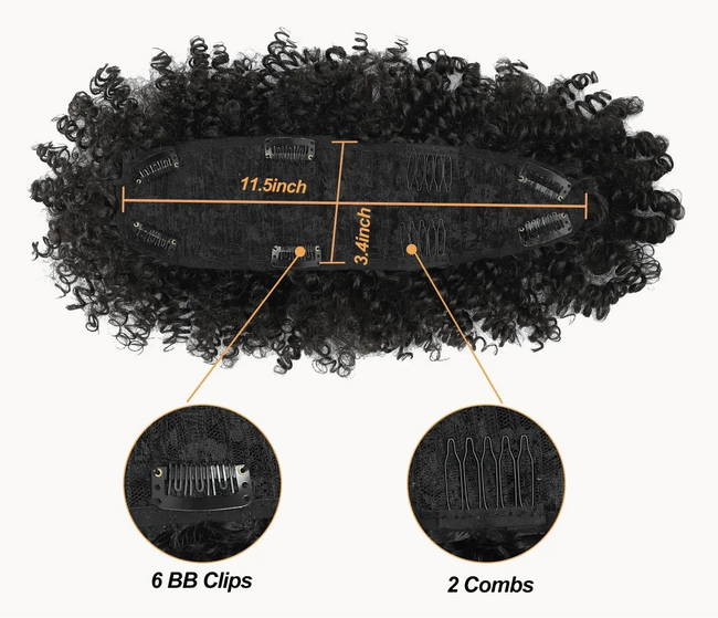 Synthetic Short Curly Mohawk with Bangs