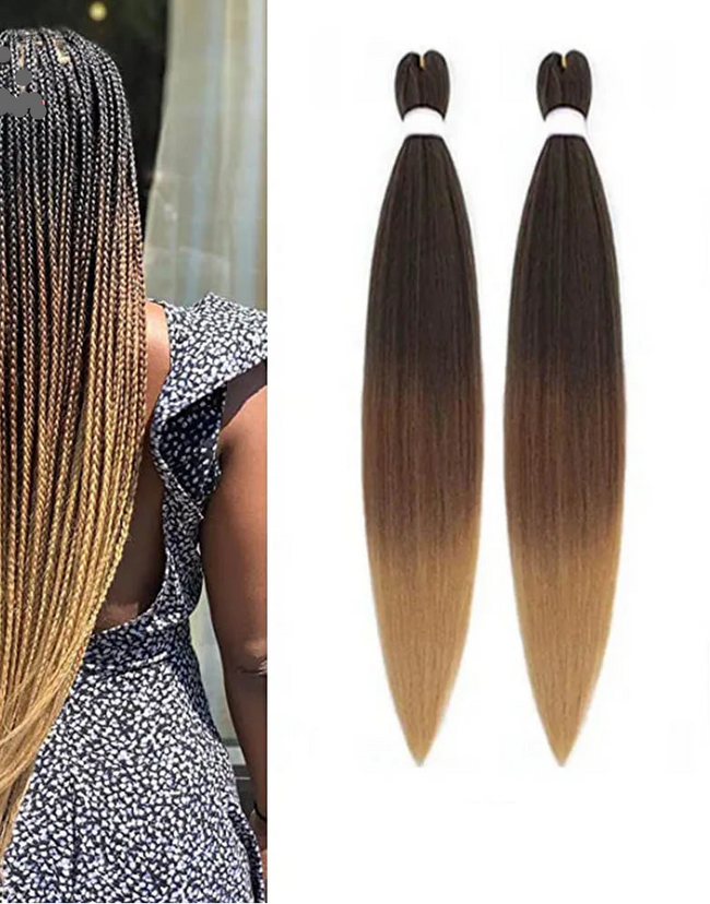 Ombre Pre Stretched Braiding Hair Bundles