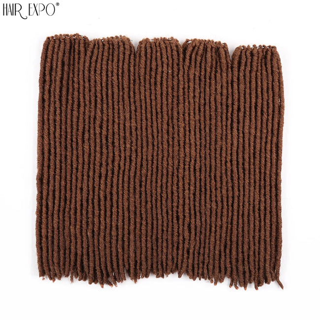 18"Synthetic Faux Locs Crochet Braids Hair Extensions
