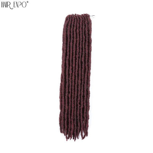 18"Synthetic Faux Locs Crochet Braids Hair Extensions