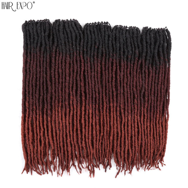 18"Synthetic Faux Locs Crochet Braids Hair Extensions