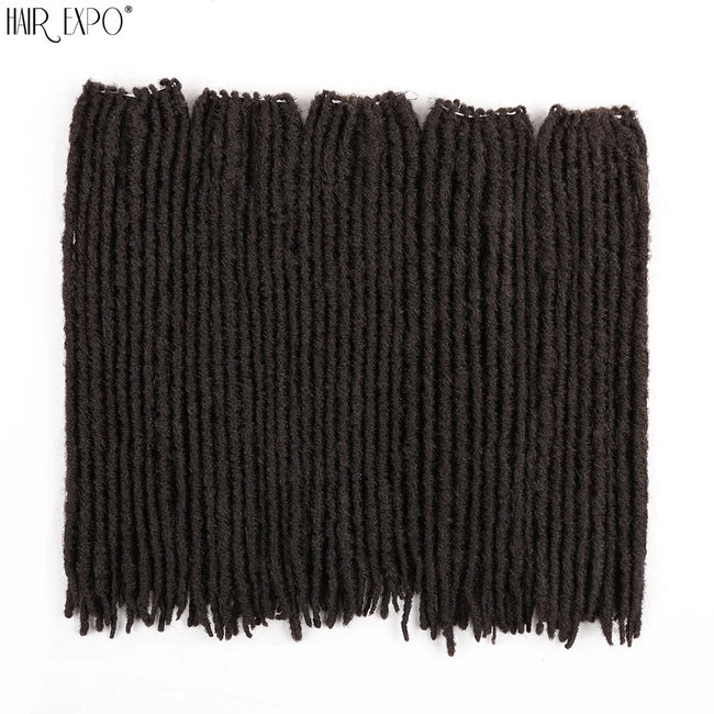 18"Synthetic Faux Locs Crochet Braids Hair Extensions