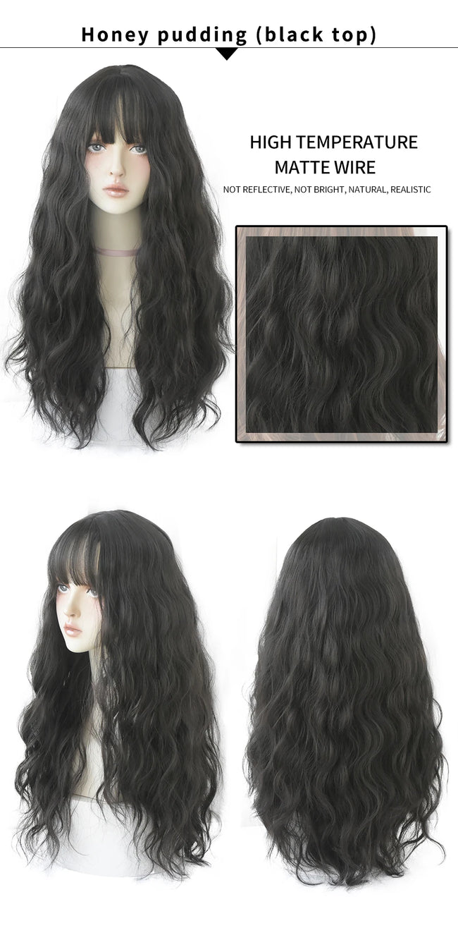 Deep Wave Wig With Bangs