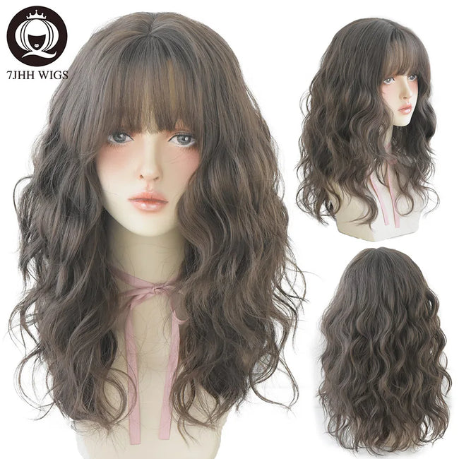Deep Wave Wig With Bangs