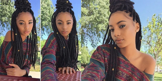 18"Synthetic Faux Locs Crochet Braids Hair Extensions