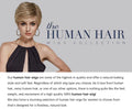 Brown Straight Human Hair Wig With Bangs