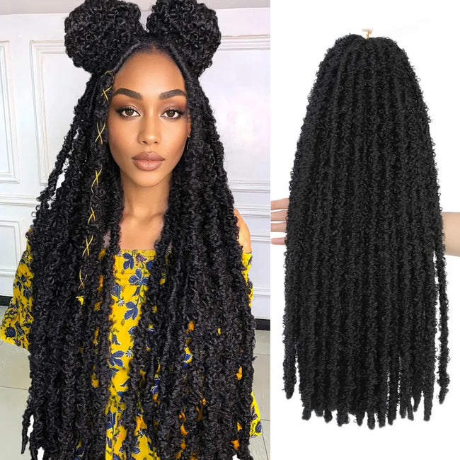 Butterfly Locs Crochet Hair Braids Extensions