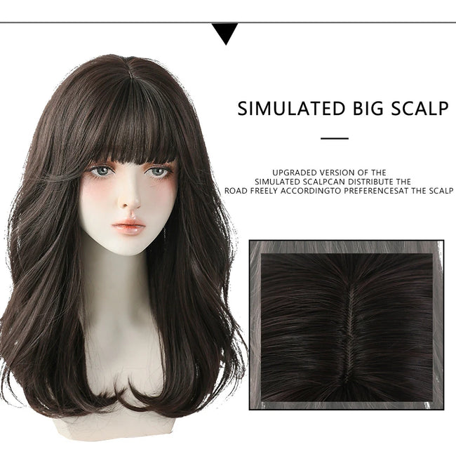 Deep Wave Wig With Bangs