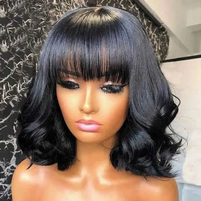 Short Bob Wig with Bangs