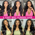 V Part Wig Human Hair Wig
