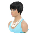 Pixie Cut Human Hair Wig With Bangs