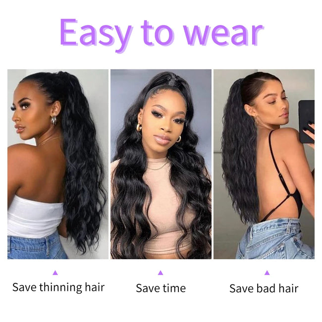 Drawstring Ponytail Hair Extensions