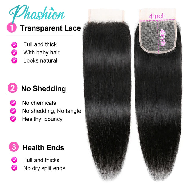 Lace Frontal Straight Closure Body Wave