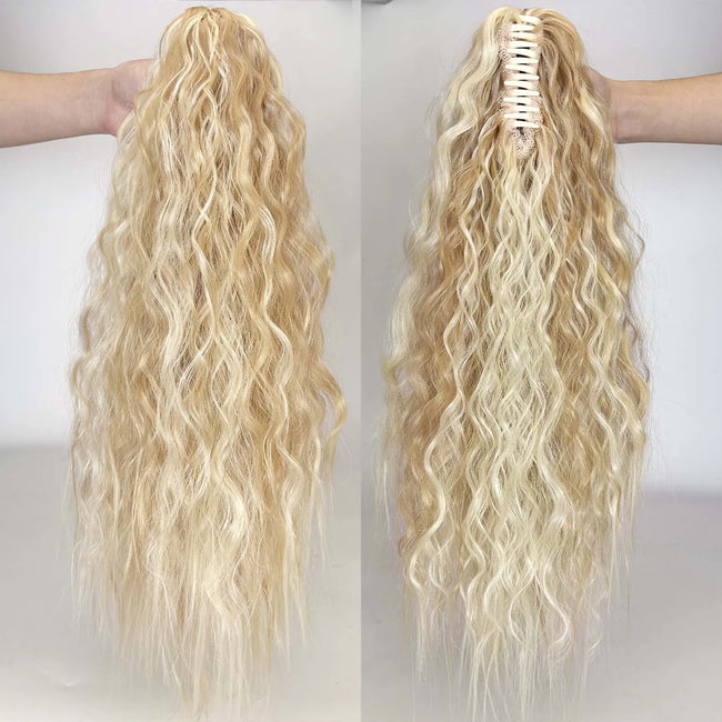 Synthetic Long Wavy Ponytail Hair Extensions
