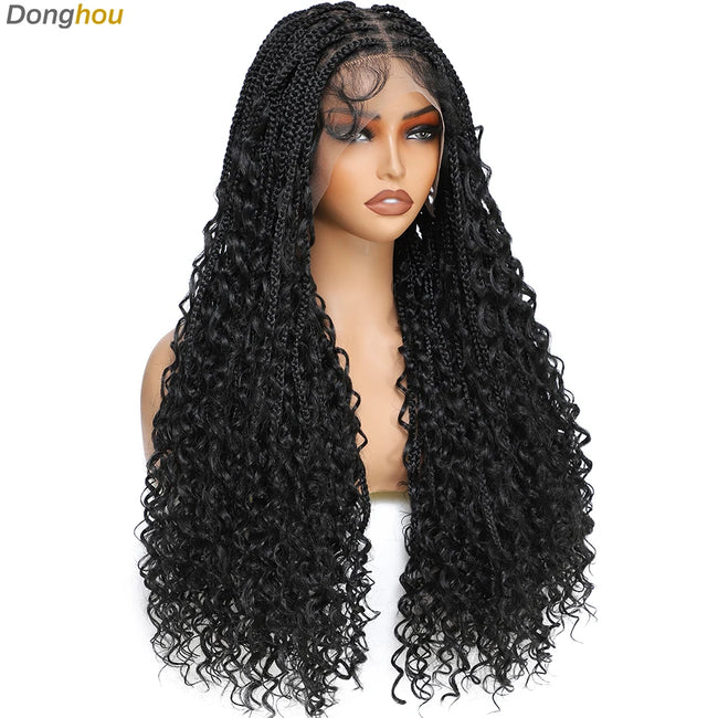 Box Braid Wig with Baby Hair Lace