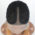 Highlight Brown Long Pixie Straight Bob