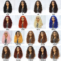 Synthetic Curly Lace Frontal Wigs With Bangs