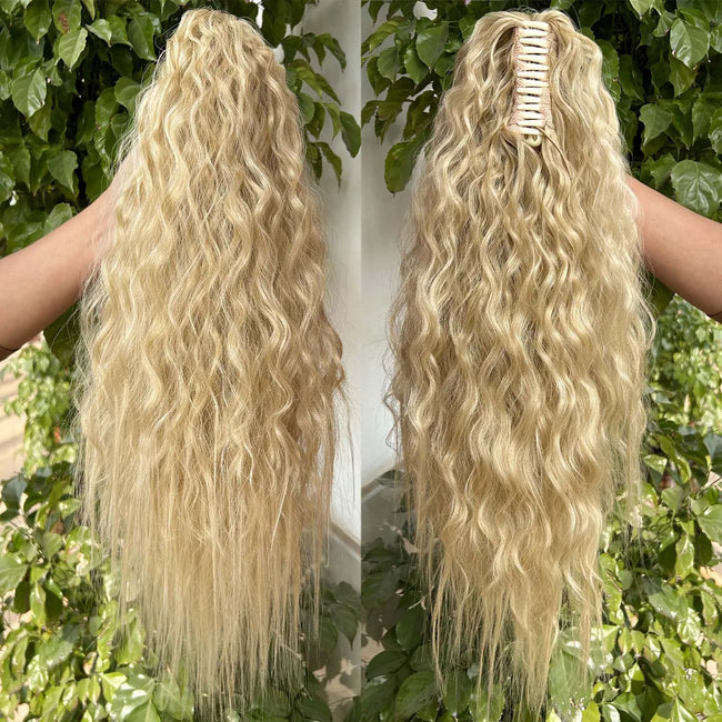 Synthetic Long Wavy Ponytail Hair Extensions