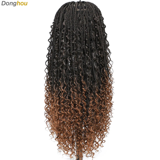 Box Braid Wig with Baby Hair Lace