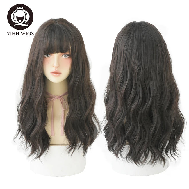 Deep Wave Wig With Bangs