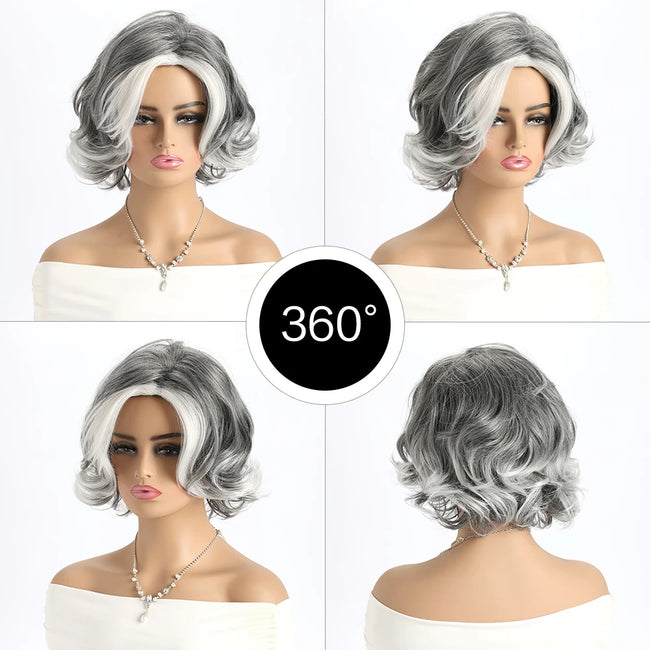 Short Natural Wig with Bangs